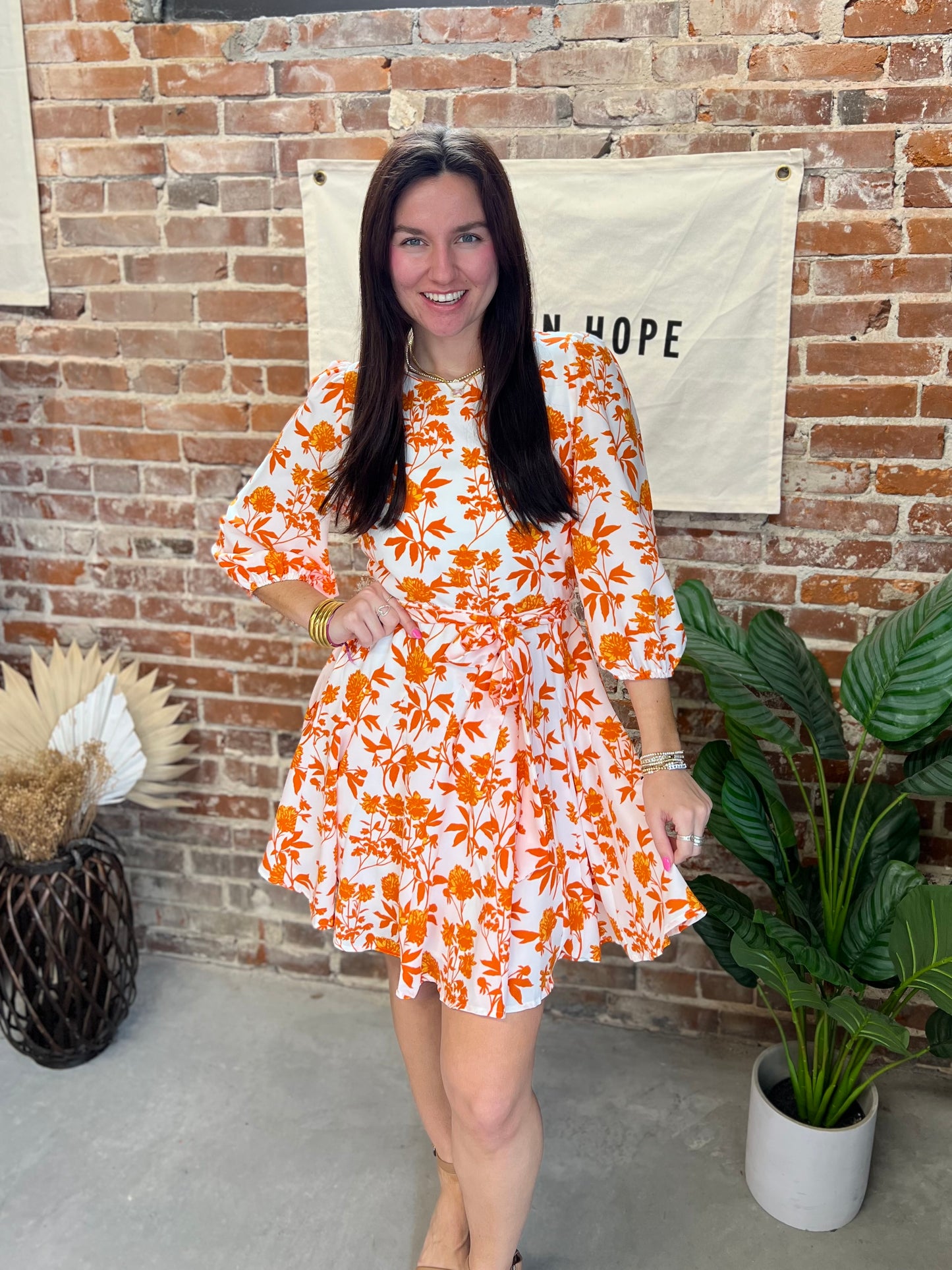 Janie Dress - Orange