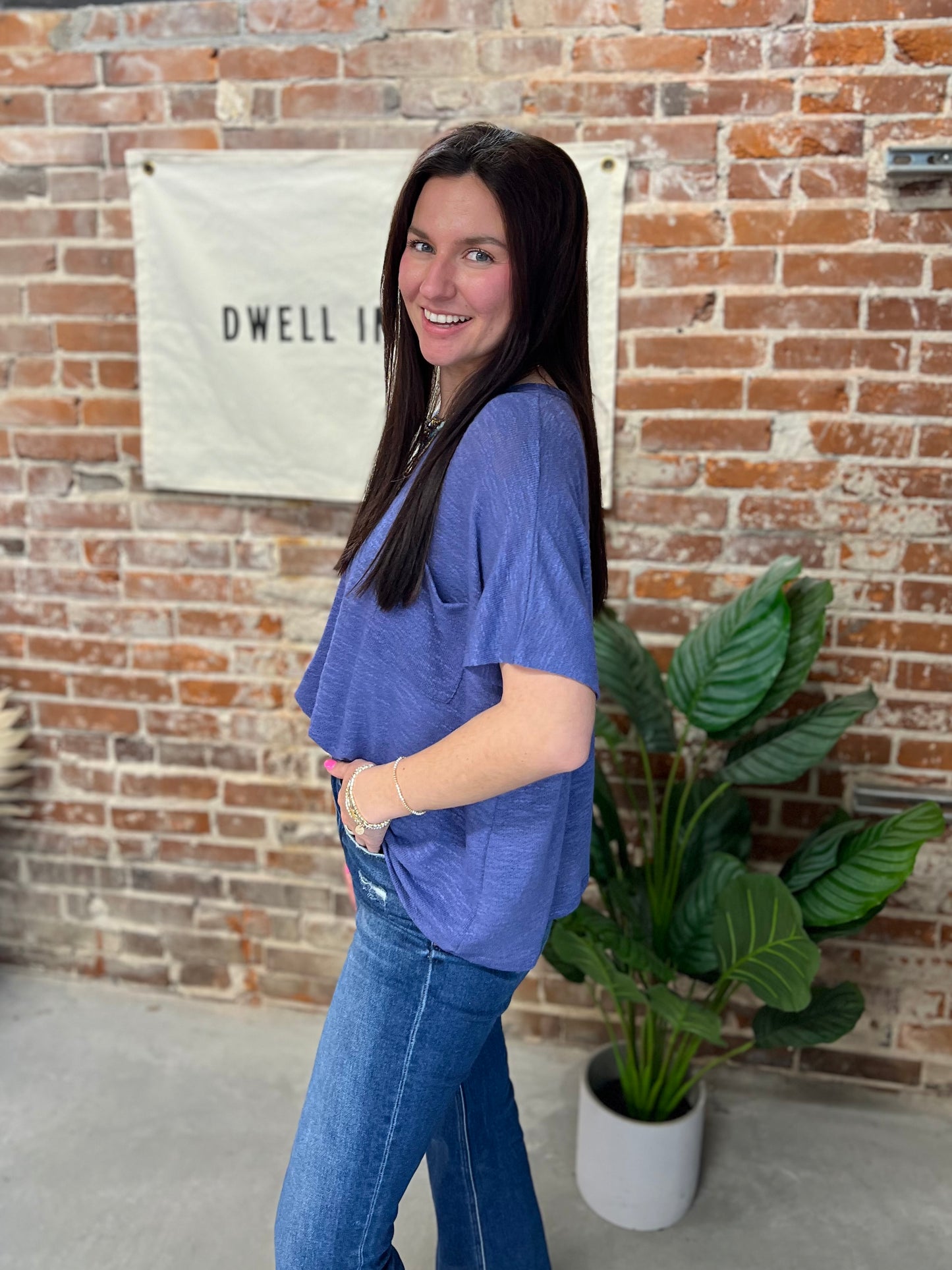 Emily Slouchy Tee - Marlin