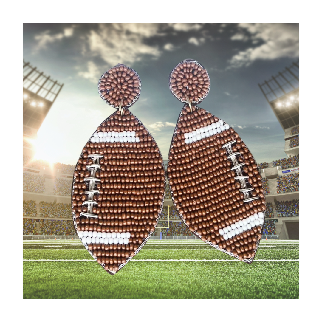 Seed Bead Football Posts