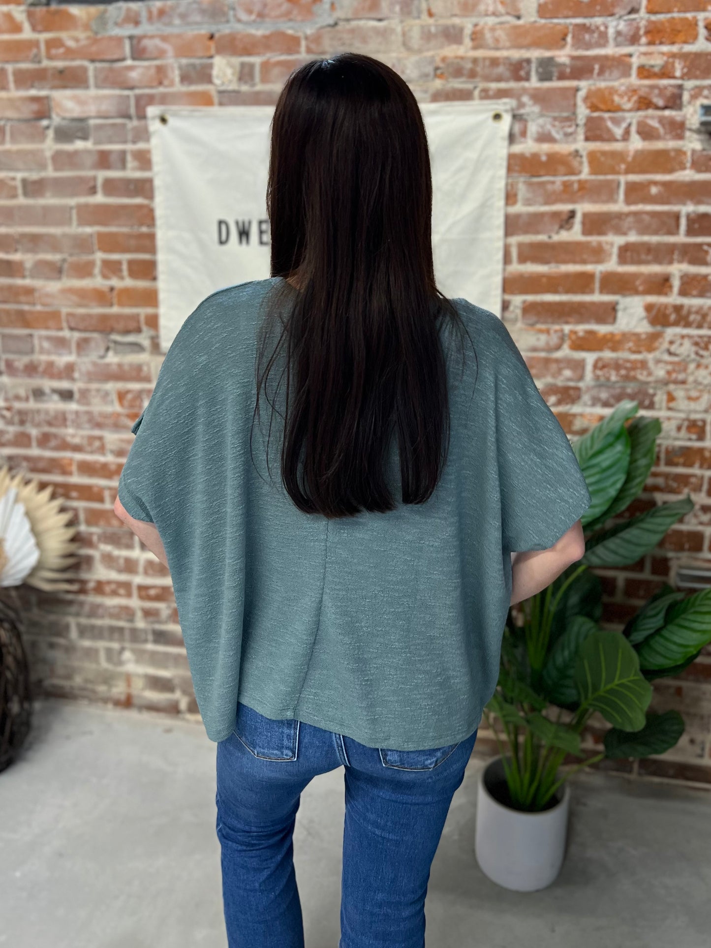 Emily Slouchy Tee - Ash Jade