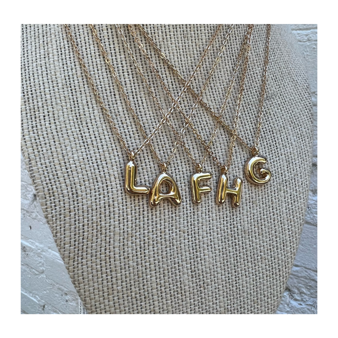 Balloon Initial Necklace