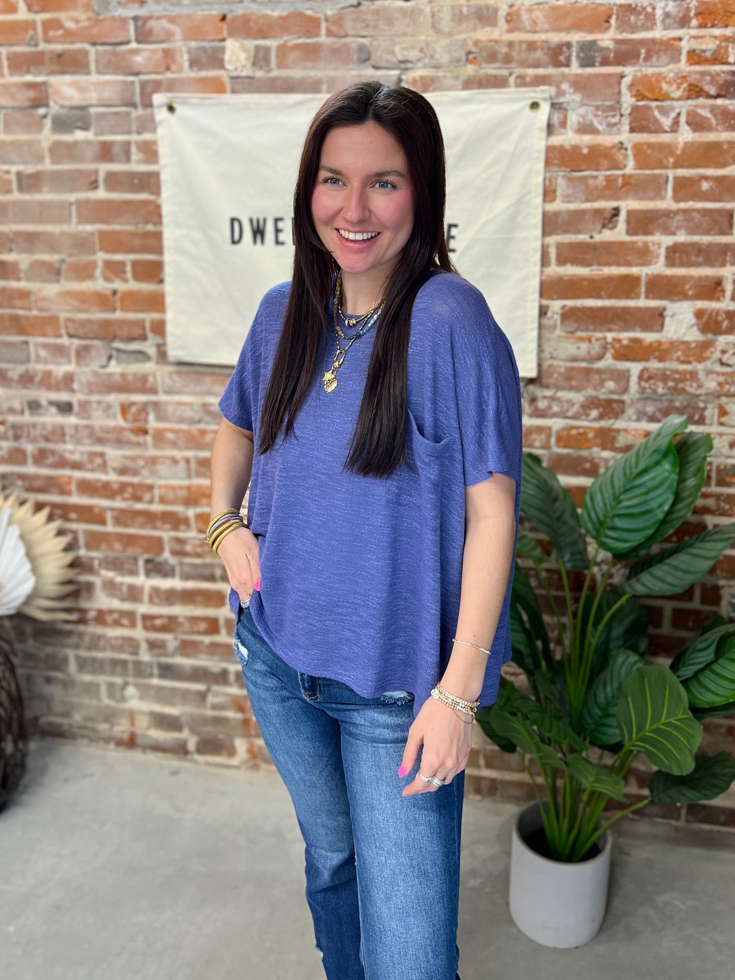 Emily Slouchy Tee - Marlin