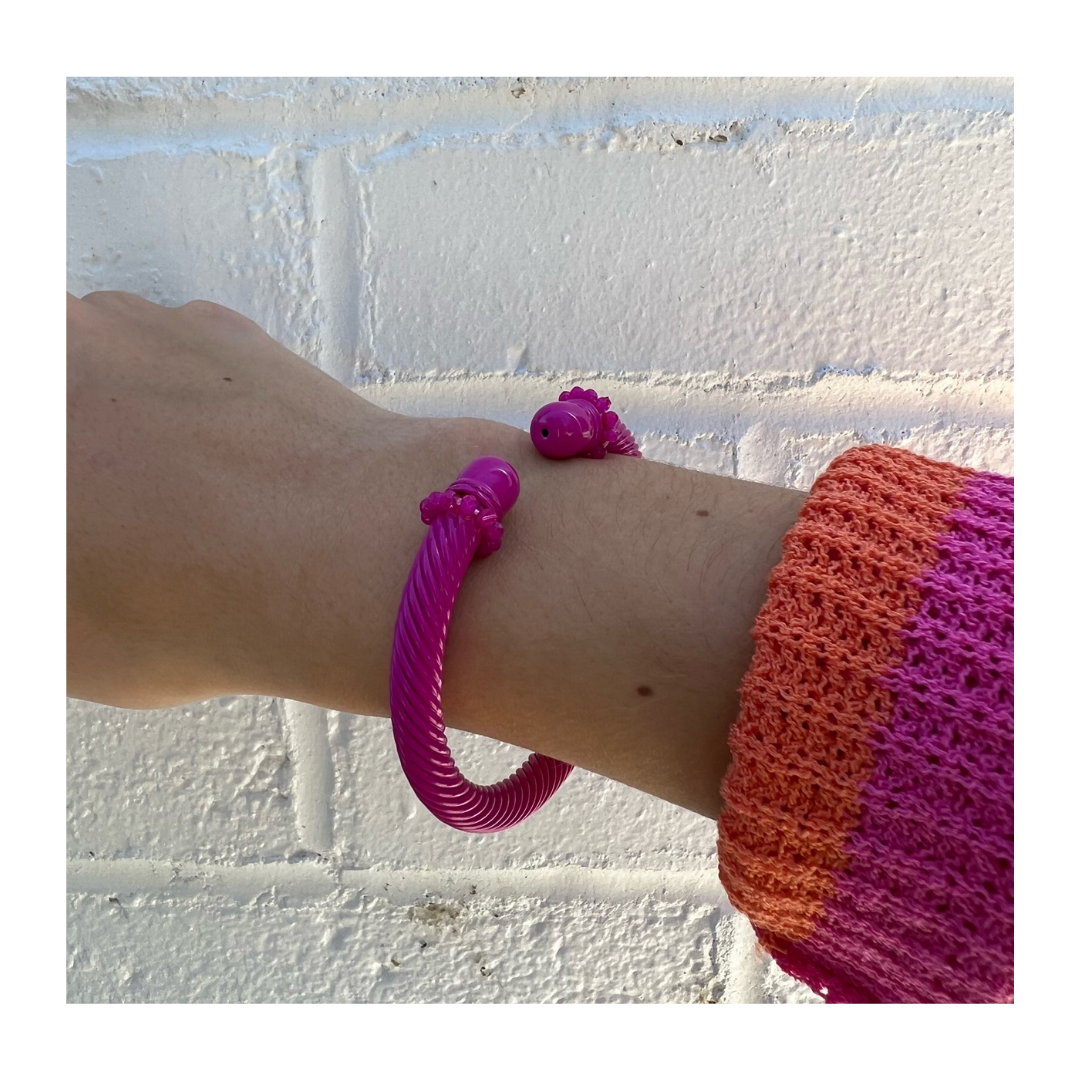 Good Things Coming Bangle - Fuchsia