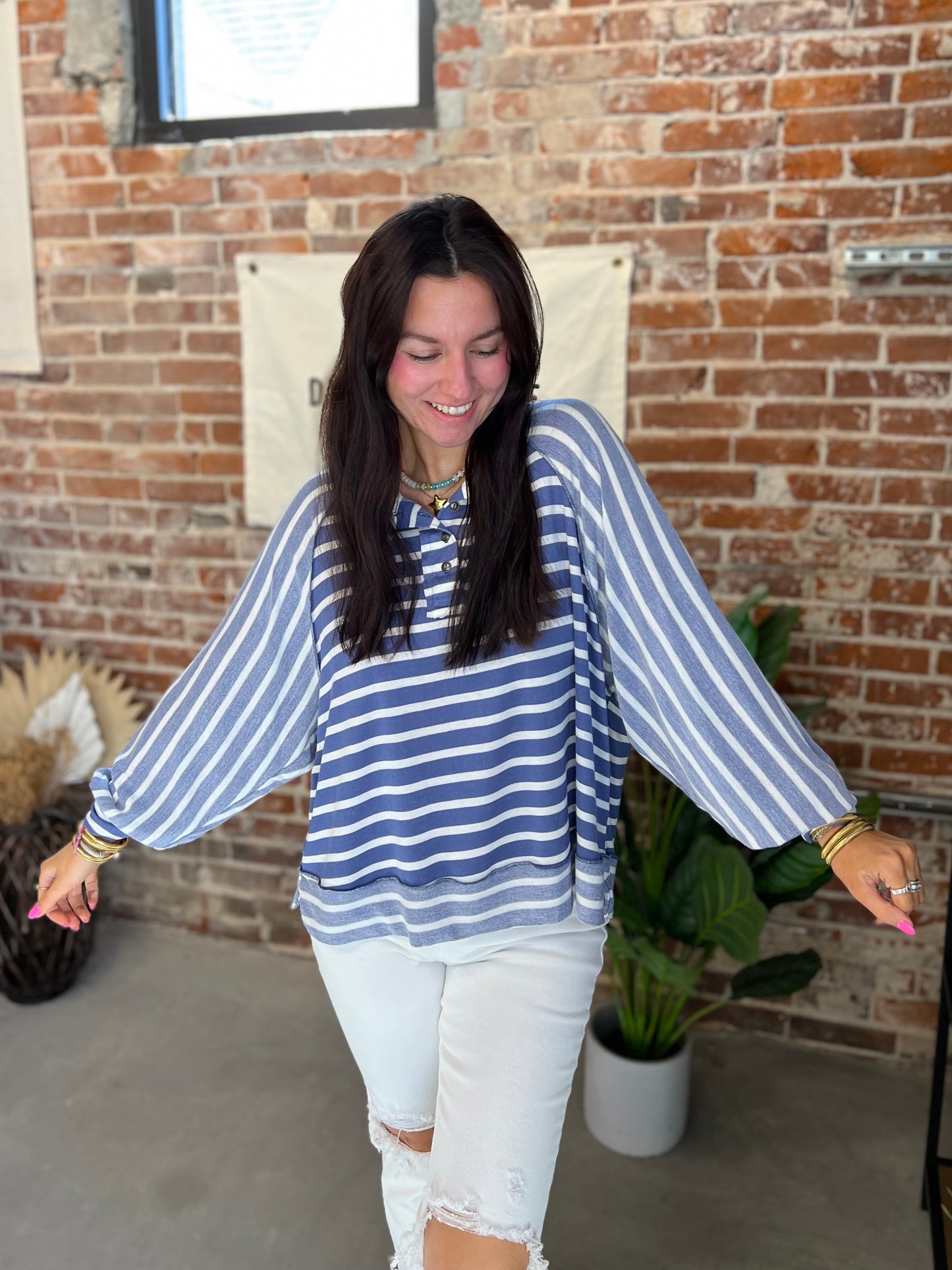 Madison Striped Top