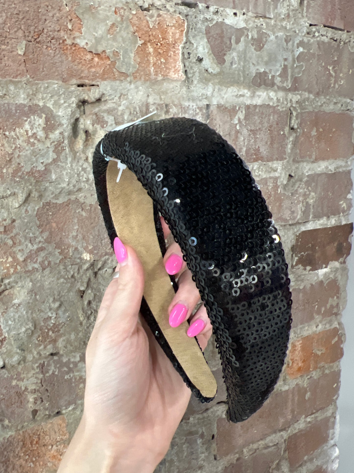 Black Sequin Headband