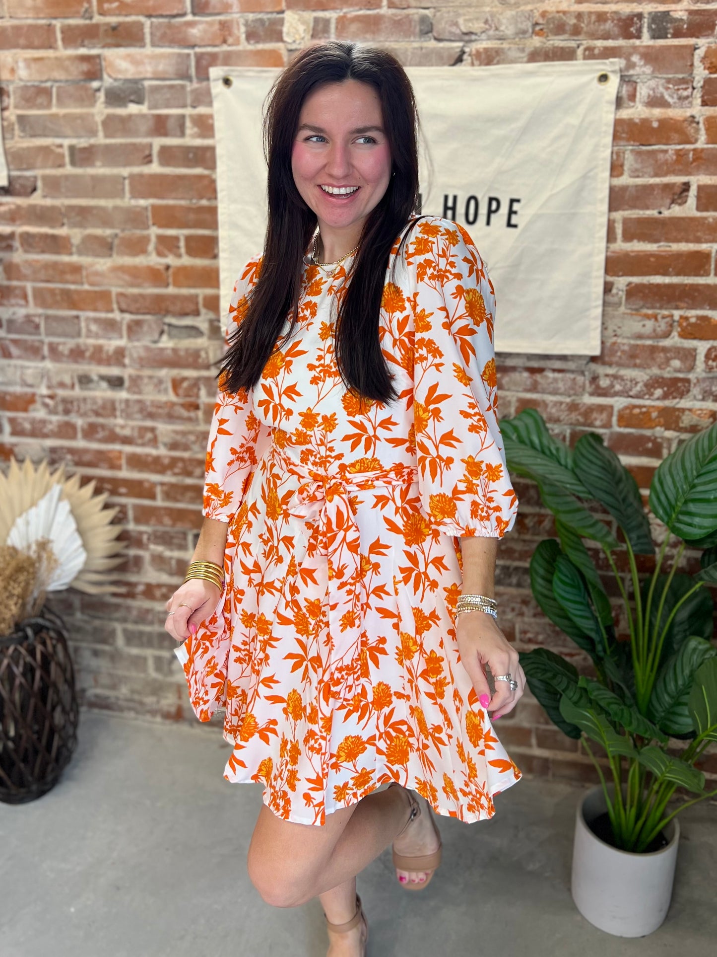 Janie Dress - Orange