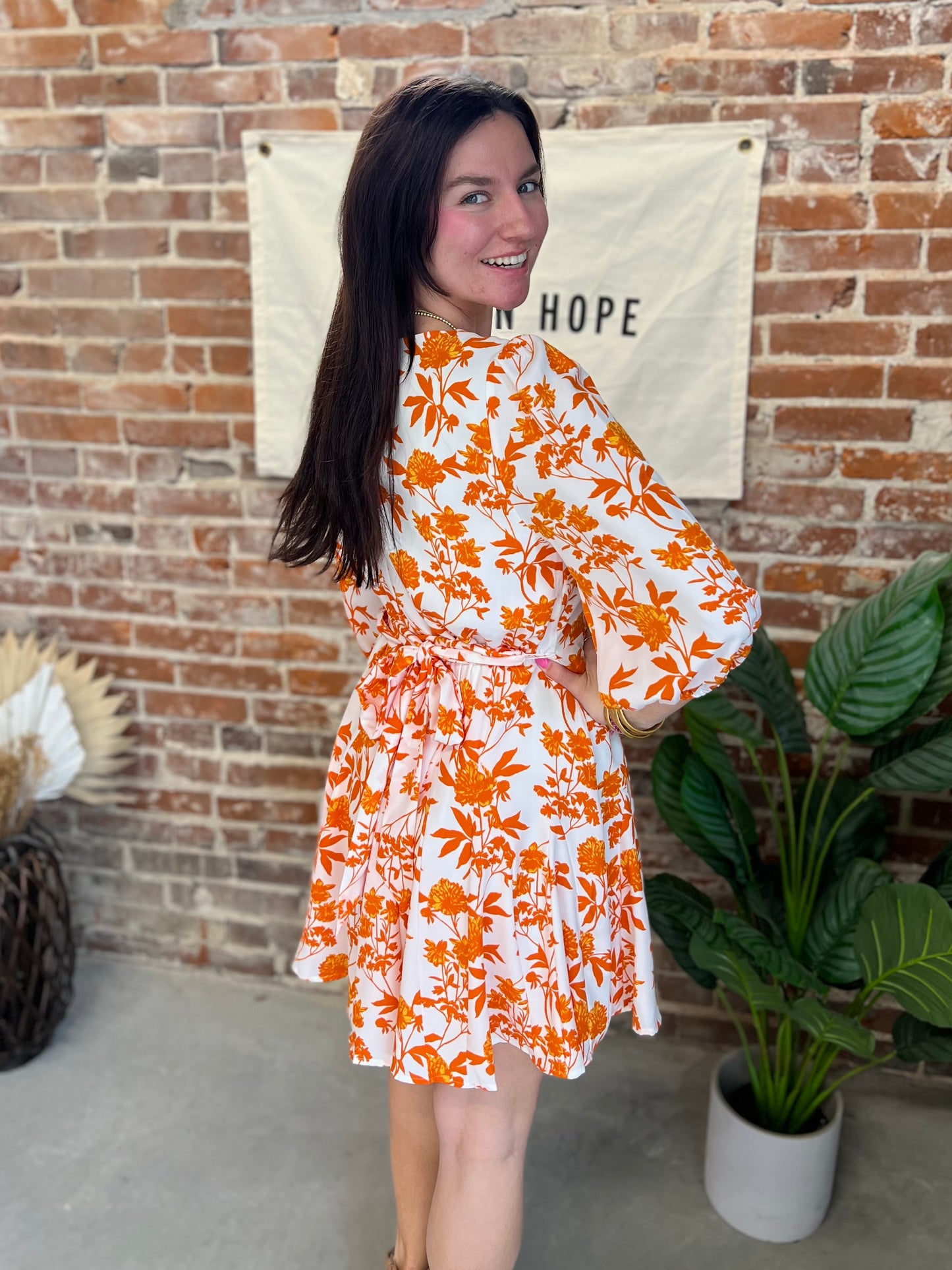 Janie Dress - Orange