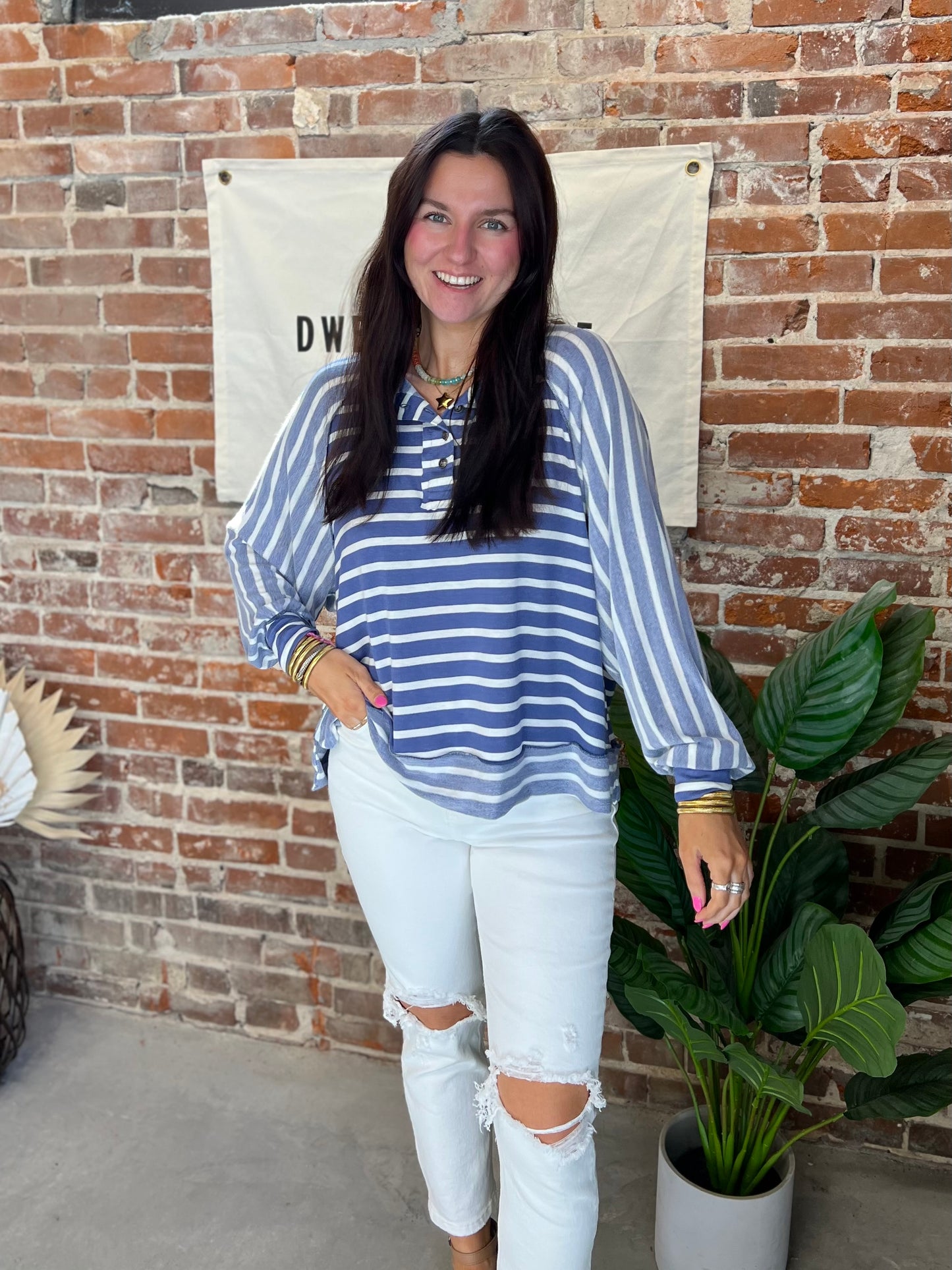 Madison Striped Top