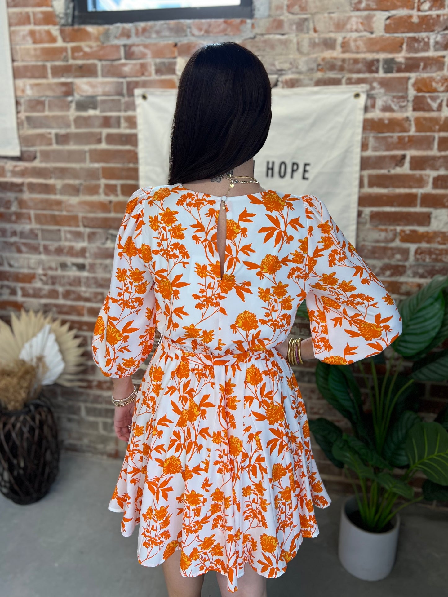Janie Dress - Orange