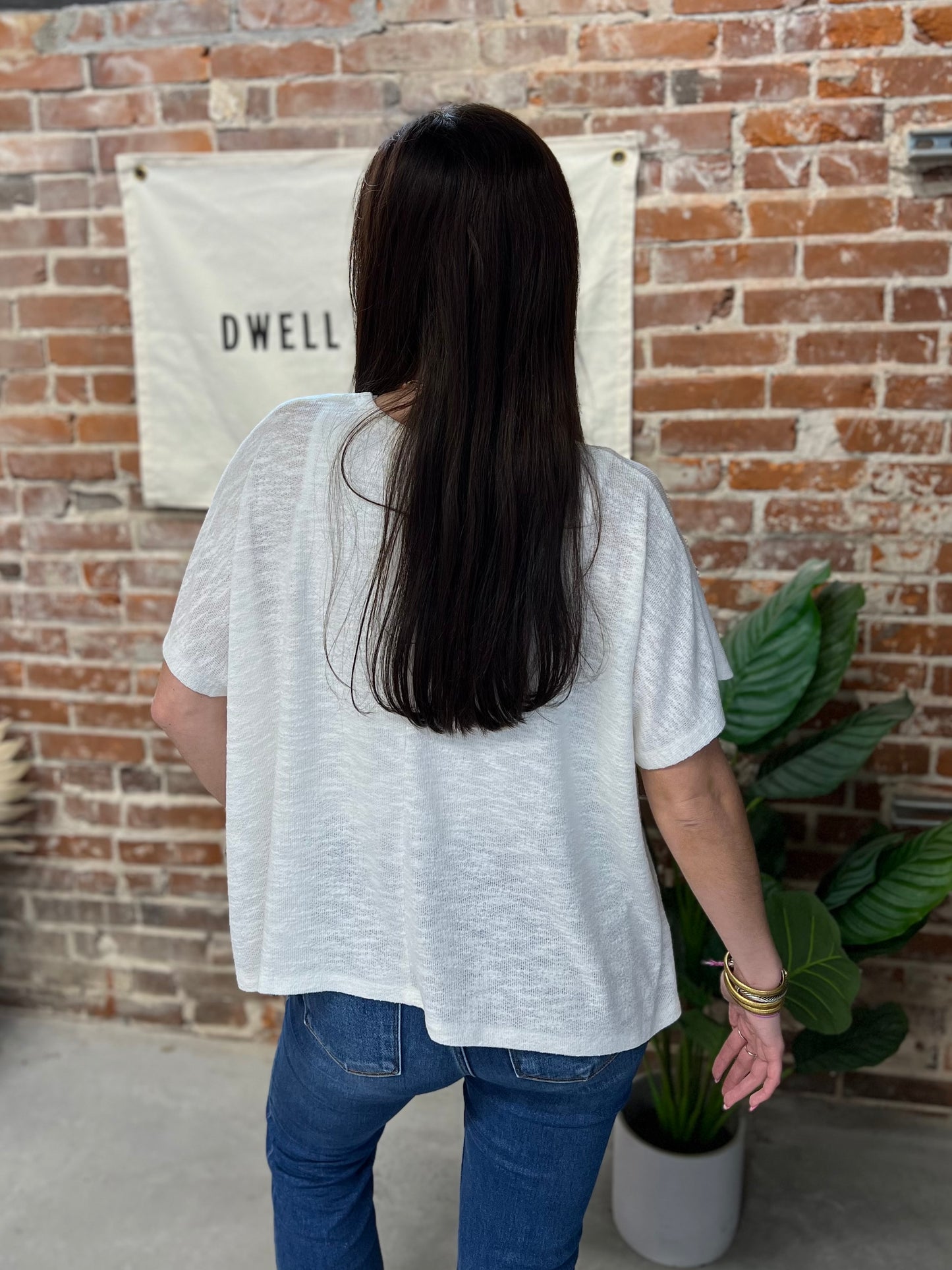 Emily Slouchy Tee - Ivory
