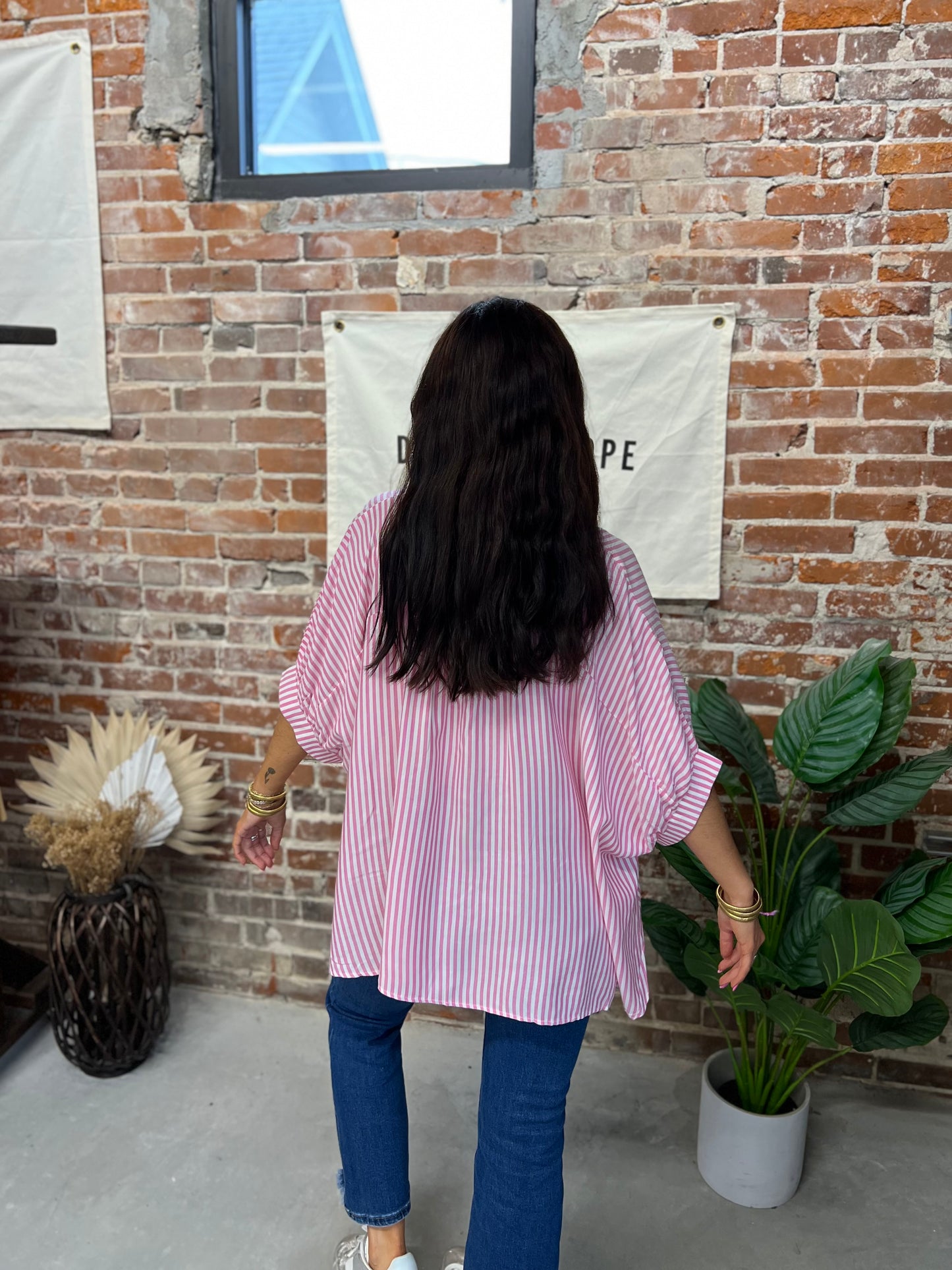 Lumi Button Up Blouse - Pink