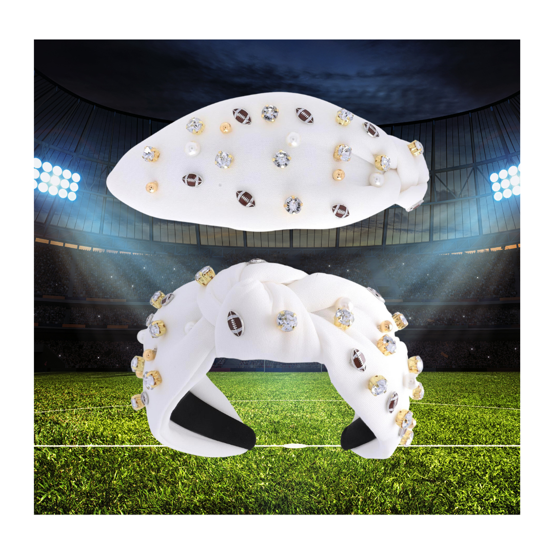 Boys of Fall Headband - White