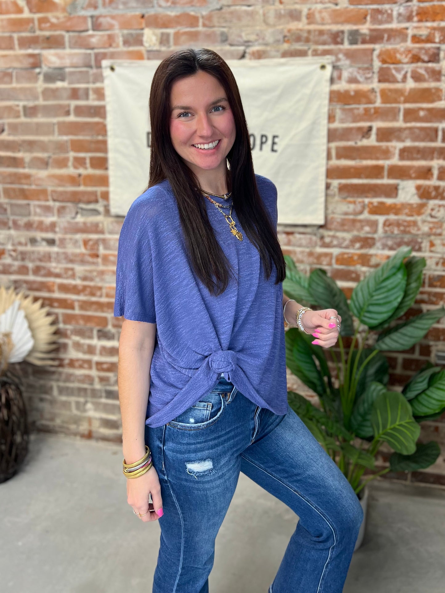 Emily Slouchy Tee - Marlin