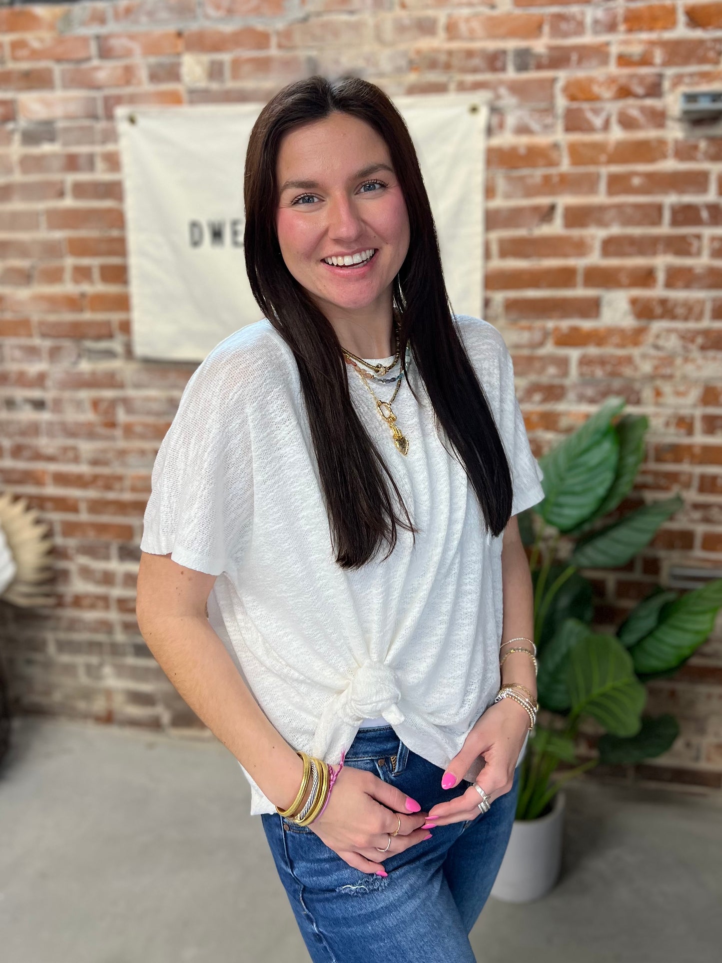 Emily Slouchy Tee - Ivory