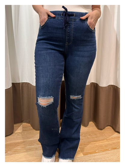 Thomas Distressed Flare Jeans