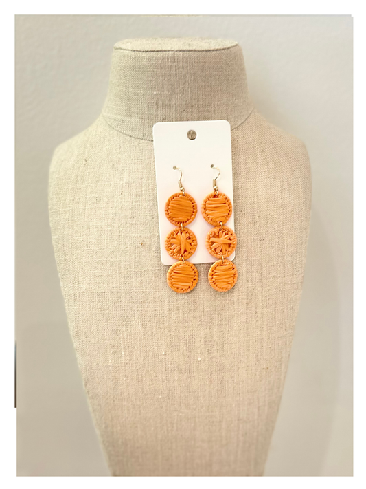 Tangerine Drop Earrings