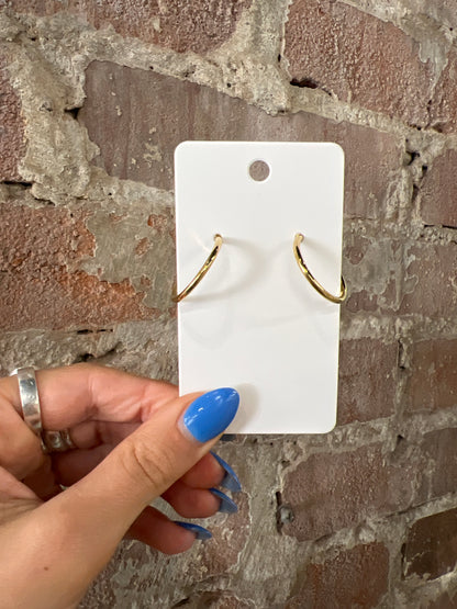 Thin Hoops - Gold