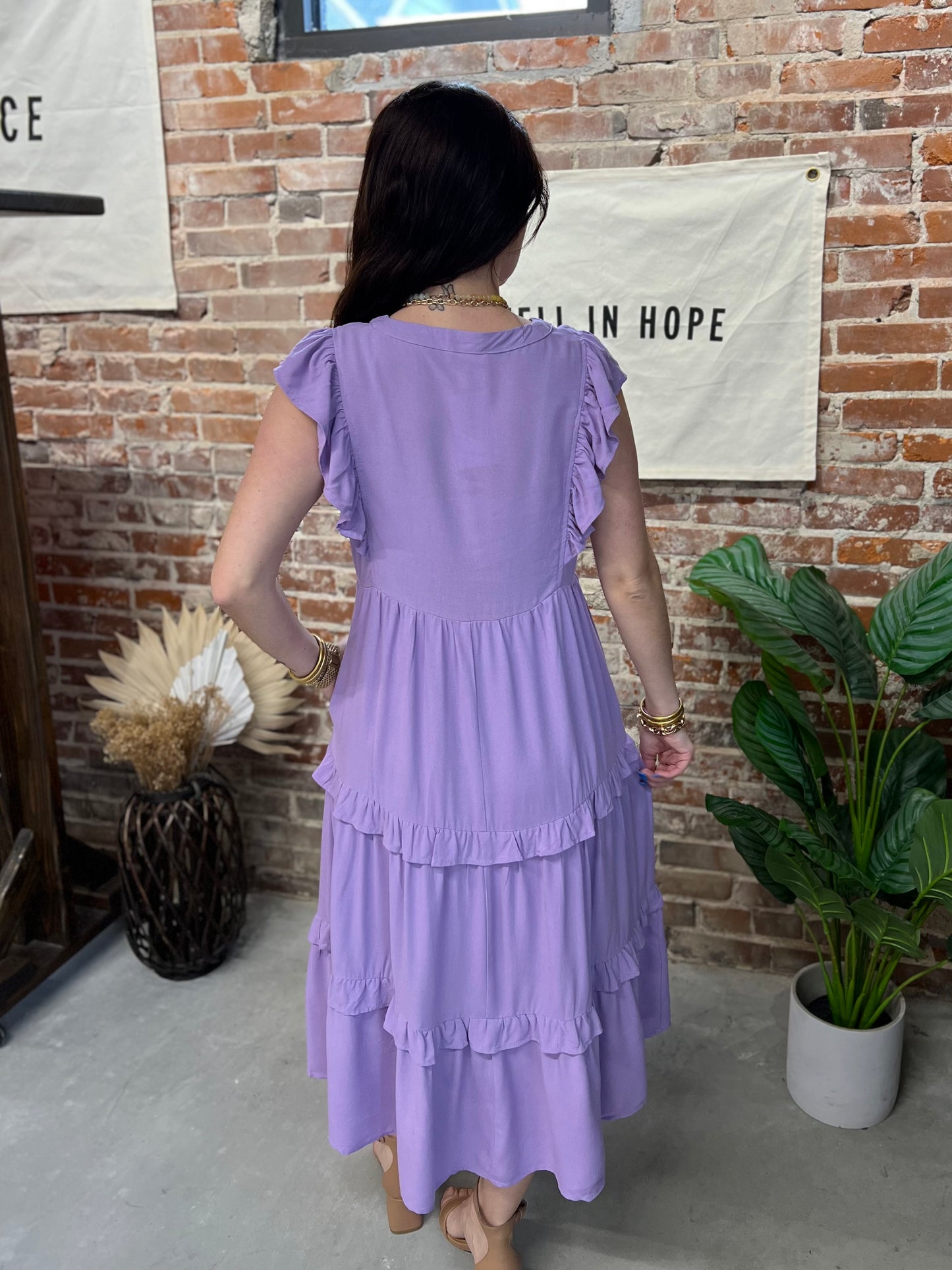 Briar Midi Dress - Lavender