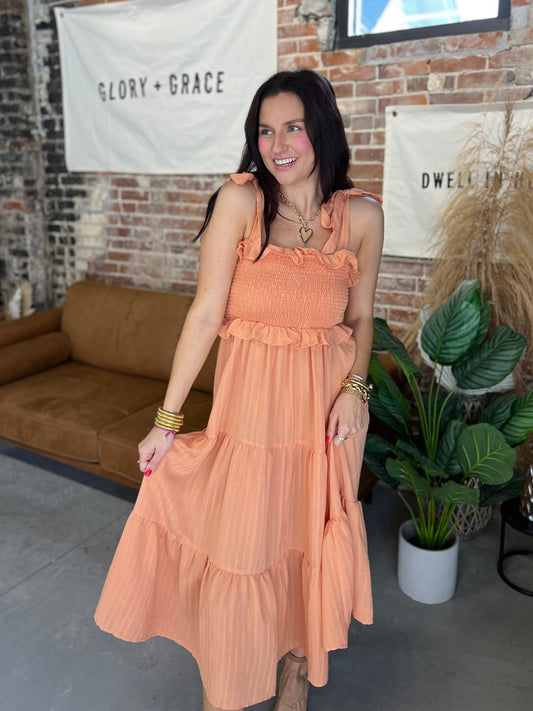 Briar Dress - Peach