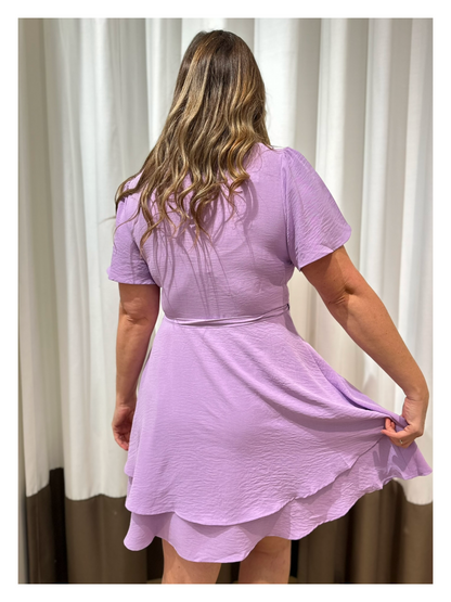 Mira Wrap Dress - Purple