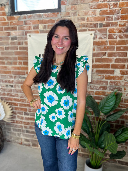 Poppy Blouse - Green