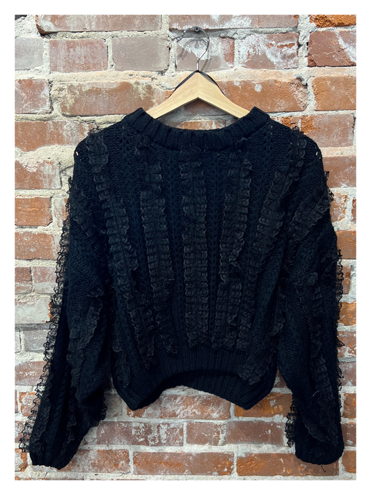 Lacey Love Sweater - Black