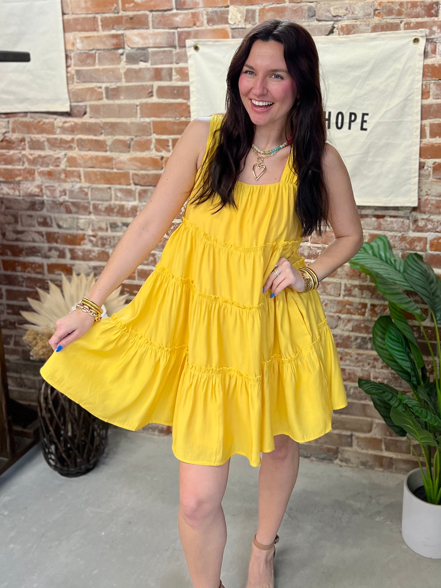 Lemon Twist Mini Dress