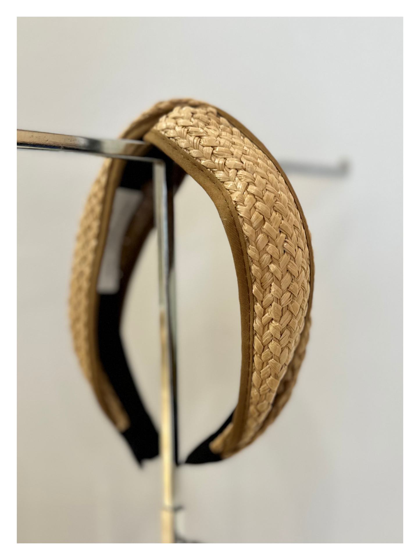 Straw Headband - Khaki