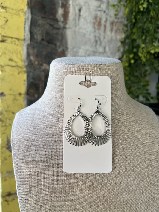 Marsha Silver Sunburst Earrings