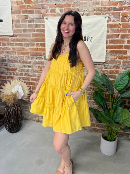 Lemon Twist Mini Dress