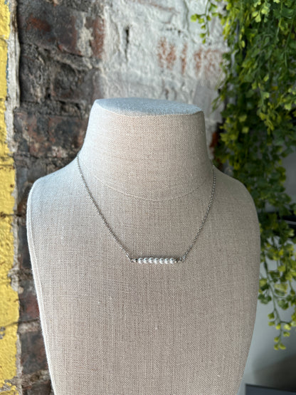 Penelope Pearl Necklace - Silver