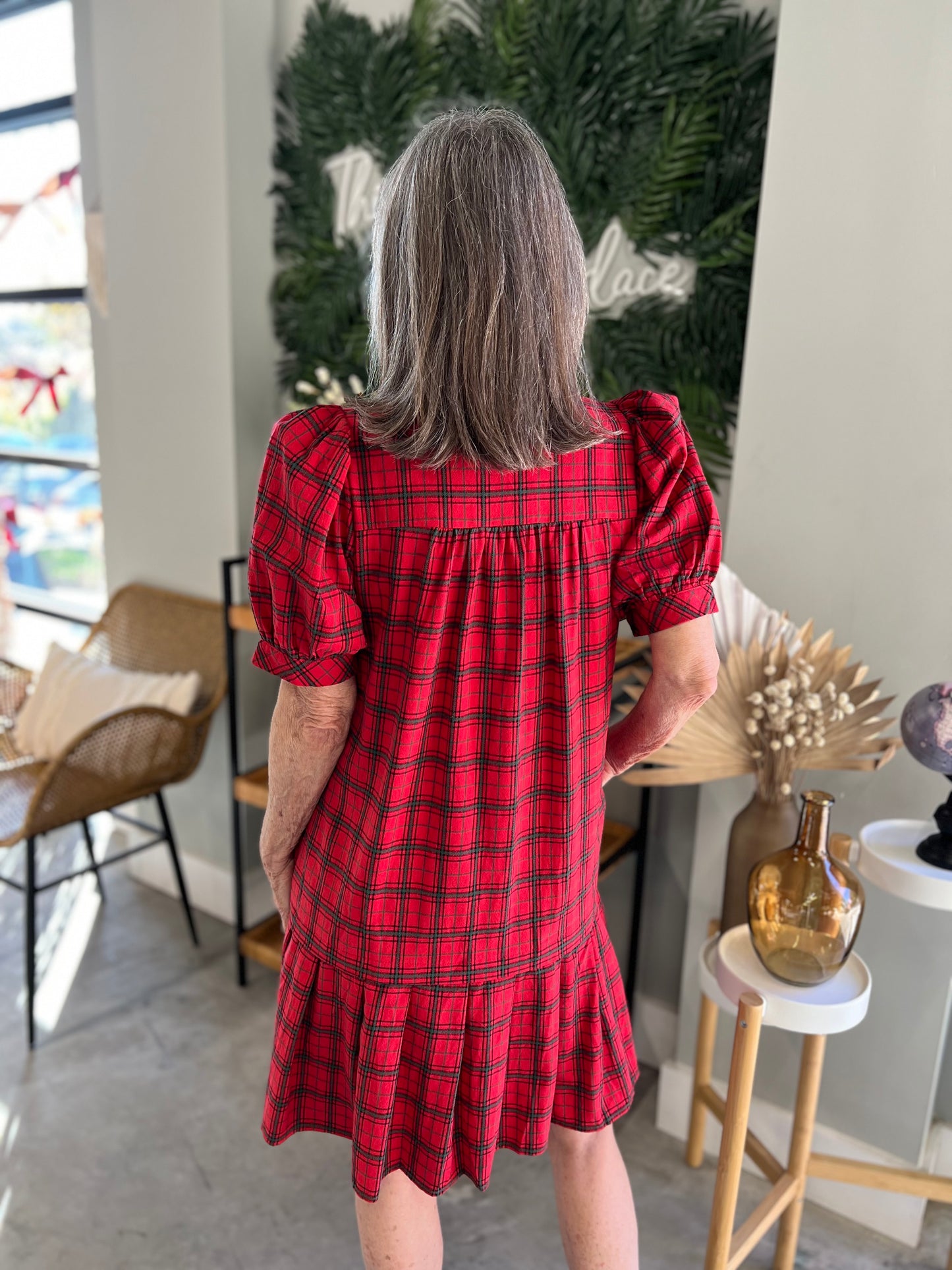 Jayna Plaid Dress