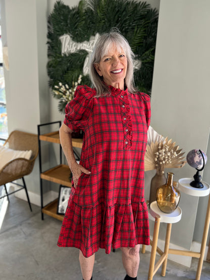 Jayna Plaid Dress