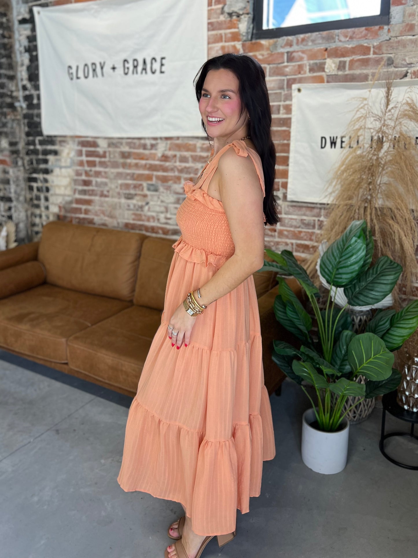 Briar Dress - Peach