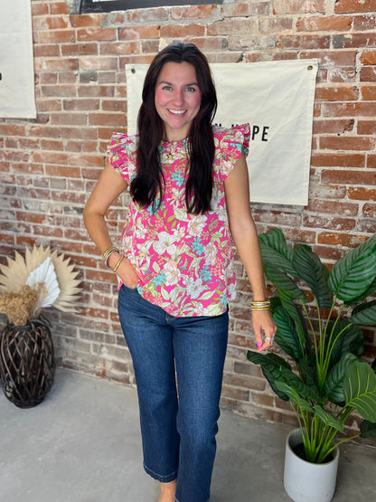 Melody Blouse - Fuchsia