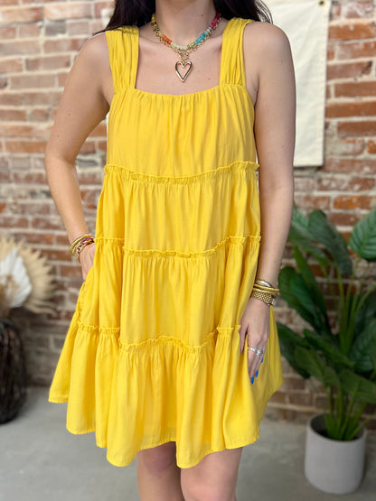 Lemon Twist Mini Dress