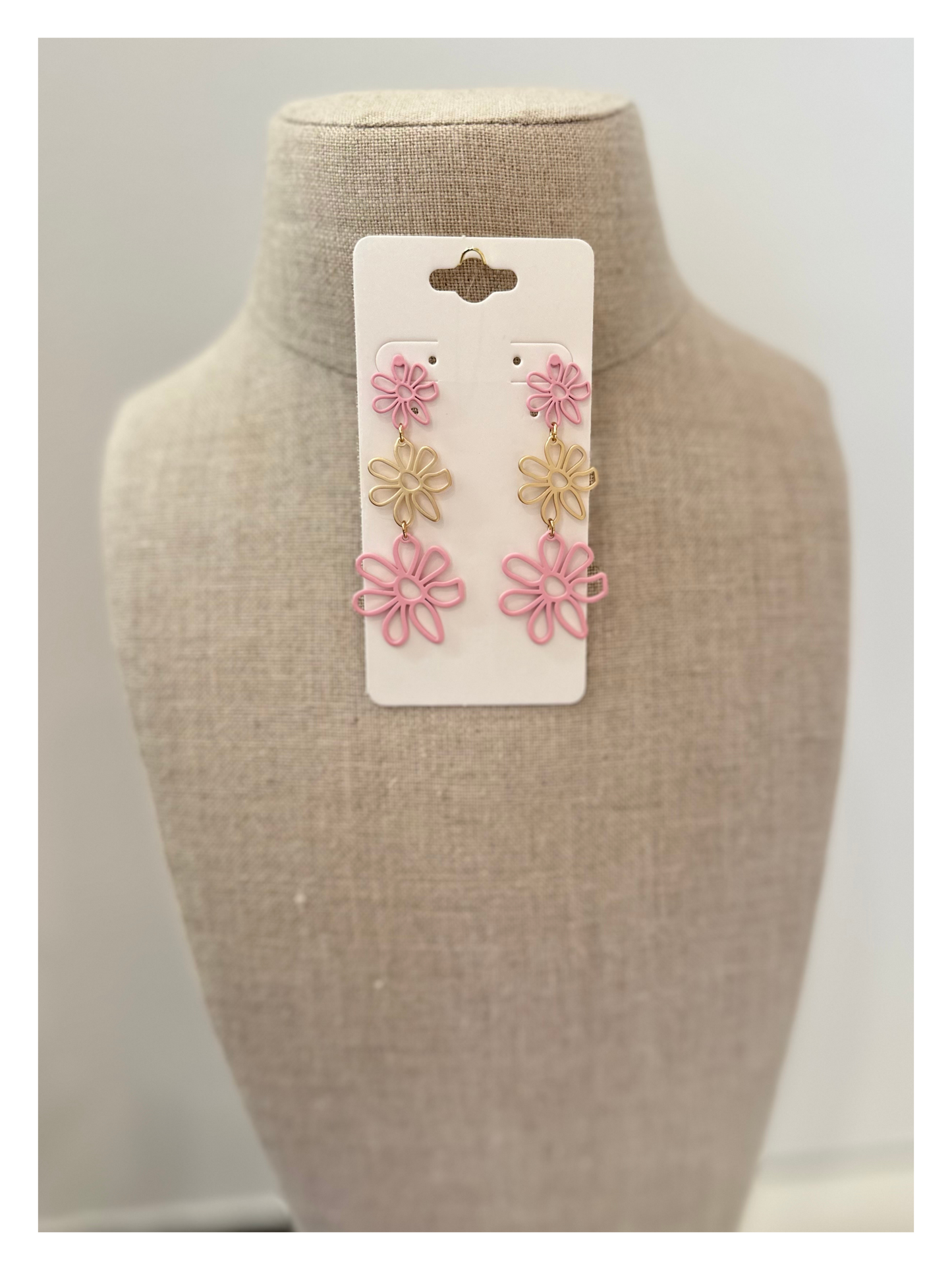 Dahlia Earrings - Pink