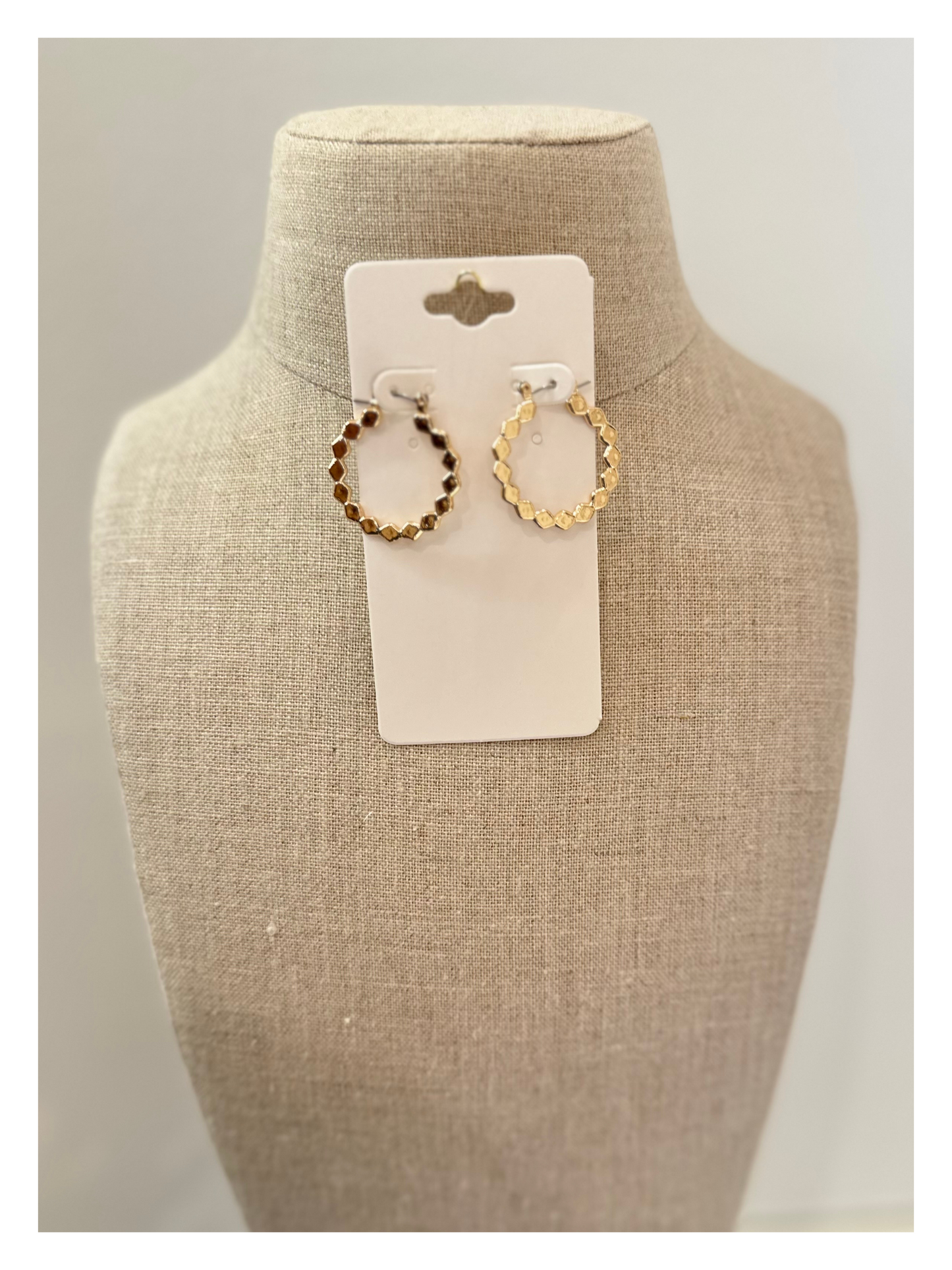 Ally Gold Flat Hoops