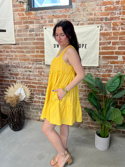 Lemon Twist Mini Dress