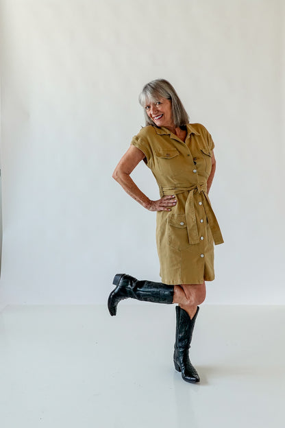 Lillian Dress - Khaki