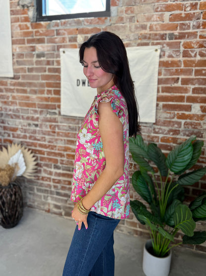 Melody Blouse - Fuchsia