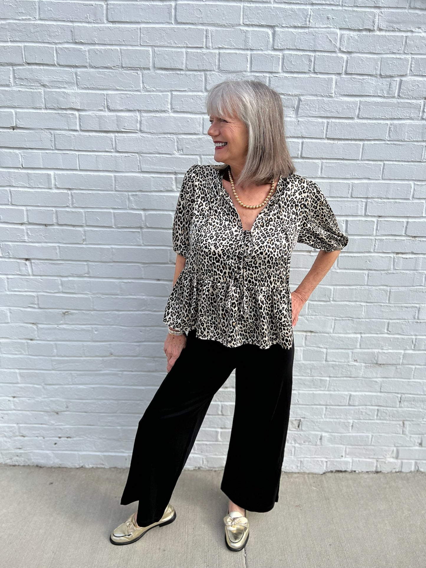 Leopard Lady Top