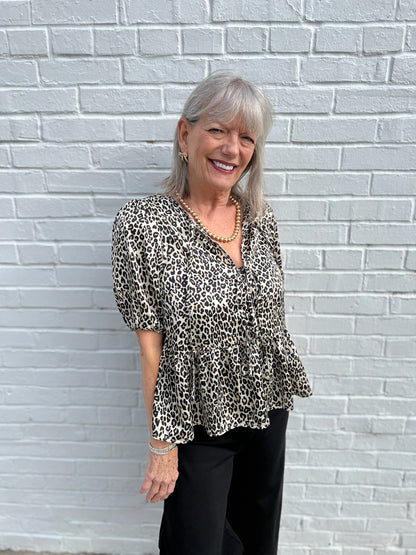 Leopard Lady Top