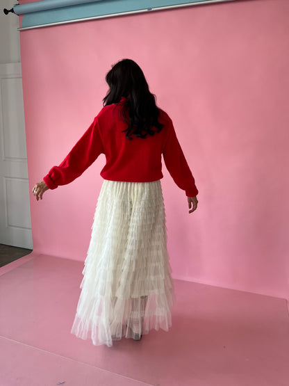 Cupid Tiered Midi Skirt