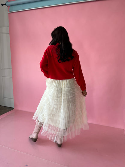 Cupid Tiered Midi Skirt