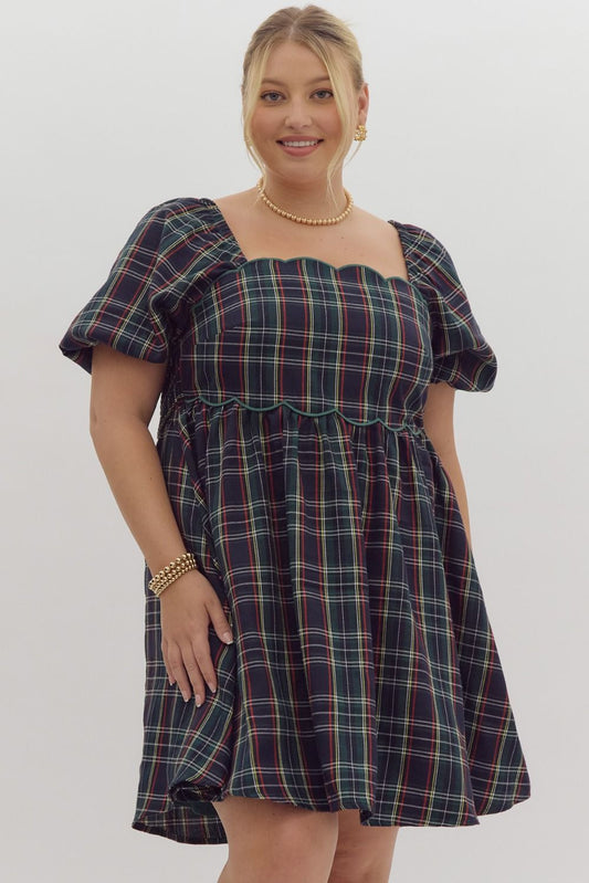 Mary Ellen Plaid Dress